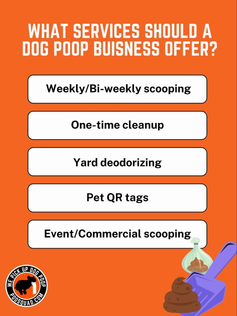 dog poop pickup service list