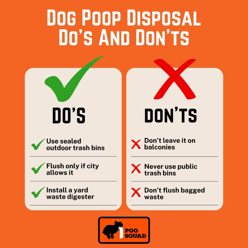dos donts dog poop disposal dos donts dog poop disposal