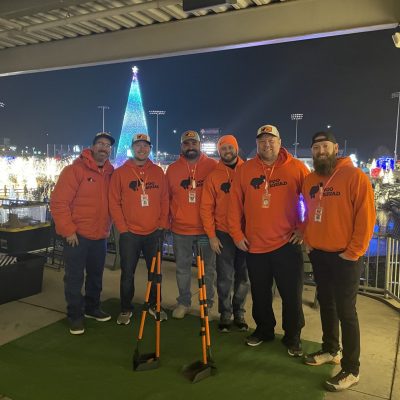 Poo Squad event pooper scooper team providing dog waste management at a large outdoor event